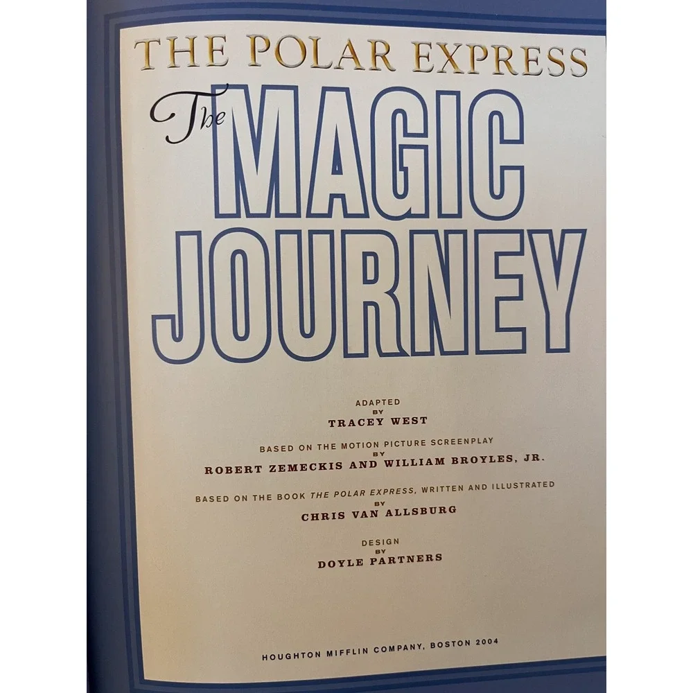 The Polar Express Magic Journey Storybook & Lionel 2004 Train Catalog Bundle